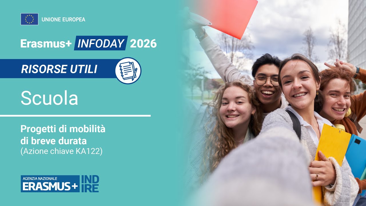 Infoday Erasmus+ 2026: i progetti di Mobilità di breve durata (KA122)