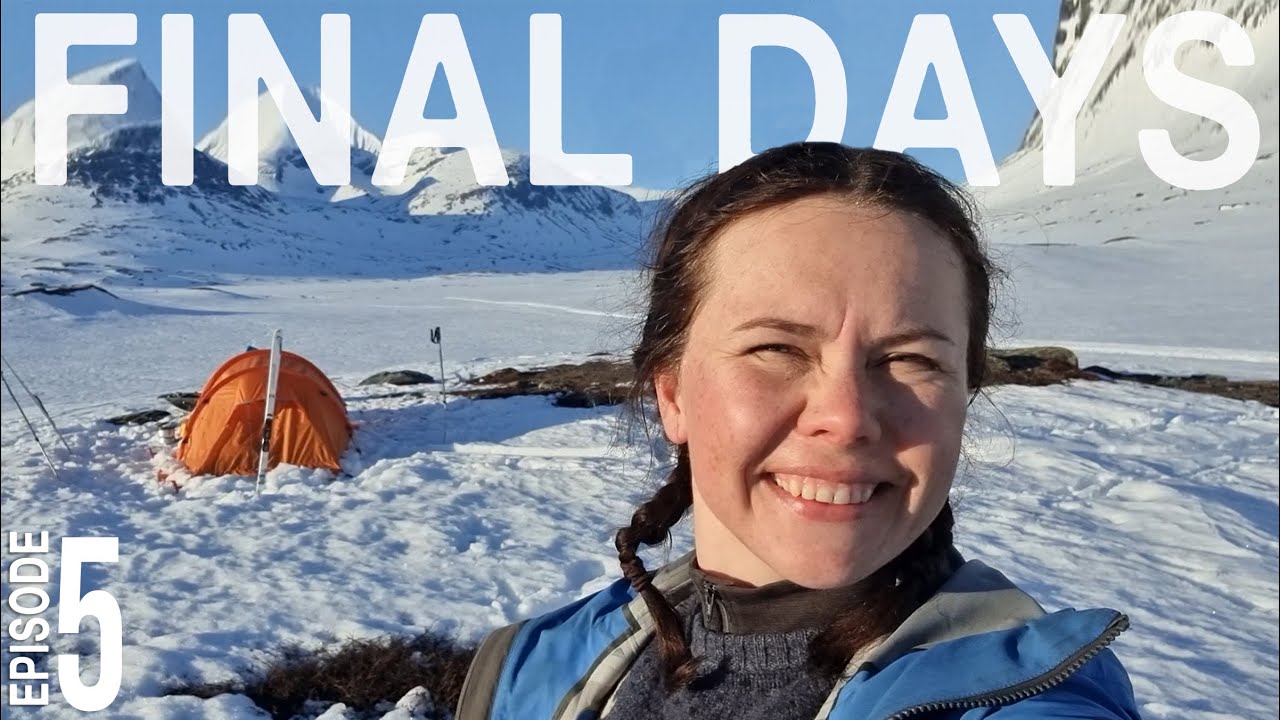 Final days of 26-day solo winter hike with my dog // Ep 5 of Skiing the Kungsleden