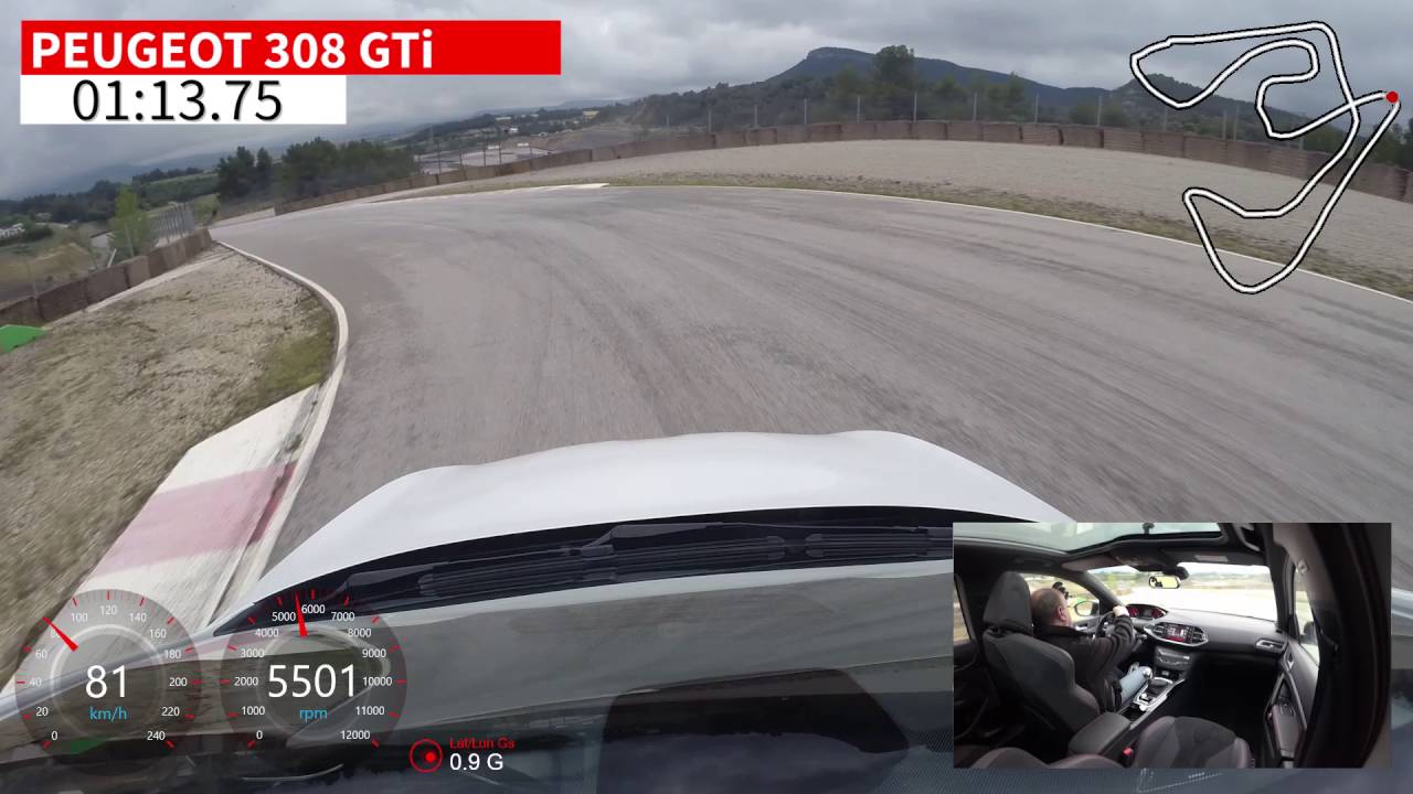 Peugeot 308 GTi / Vuelta rápida Circuito de Castellolí / Comparativa 