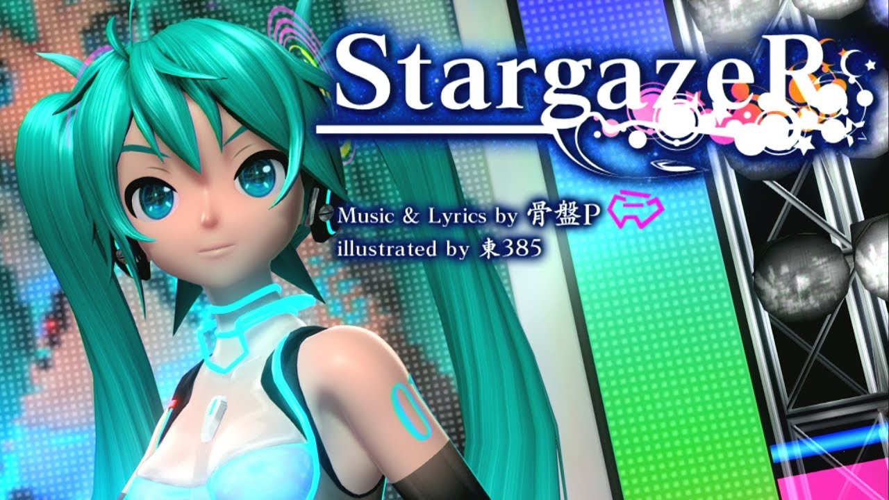 [60fps Full] StargazeR スターゲイザー - Hatsune Miku 初音ミク Project DIVA English Romaji lyrics ドリーミーシアター