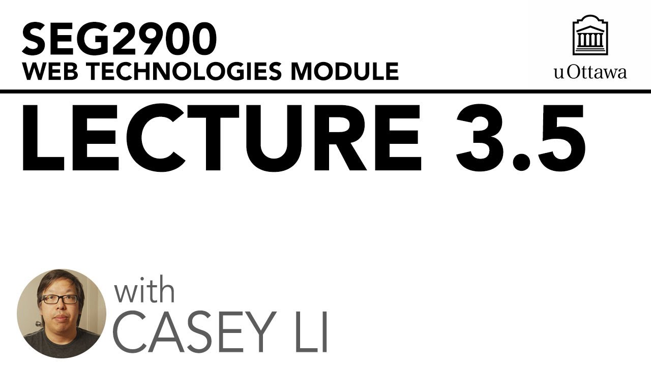 SEG2900 WTM Lecture 3.5 | University of Ottawa