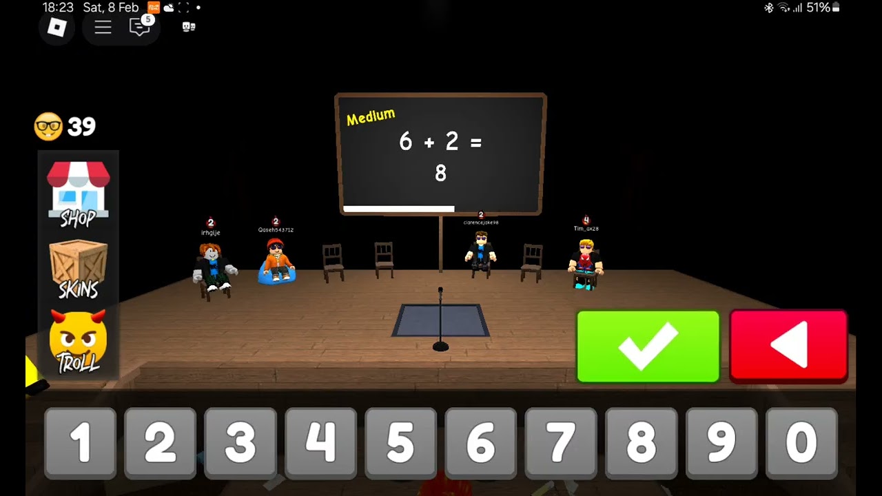 Roblox math murder