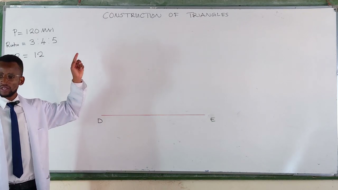5. To construct Triangle ABC given the perimeter & the ratio of sides.