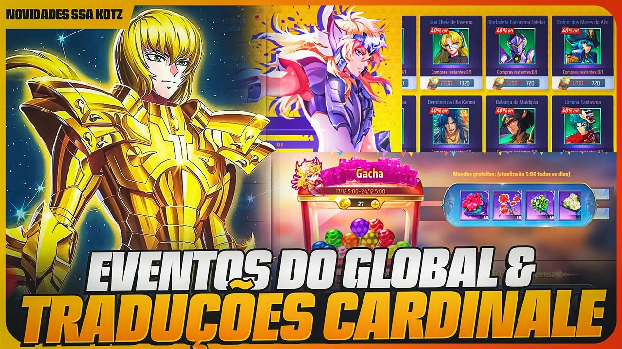 ♓🔥 EVENTOS E NOVIDADES DO GLOBAL COM SURPRESAS E TRADUÇÕES INICIAIS DO CARDINALE DE PEIXES! 🔥♓