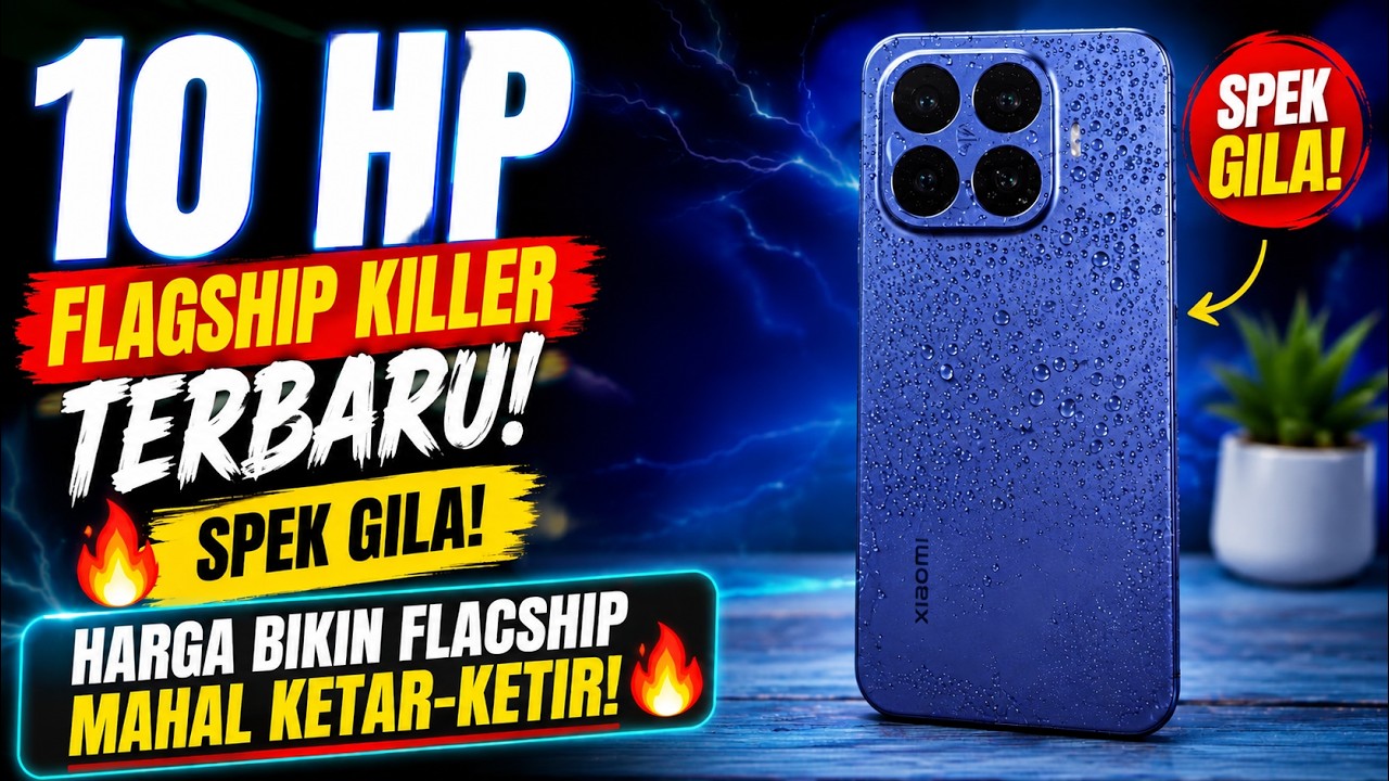 10 HP FLAGSHIP KILLER TERBARU! Spek GILA, Harga Bikin Flagship Mahal Ketar-Ketir 🔥