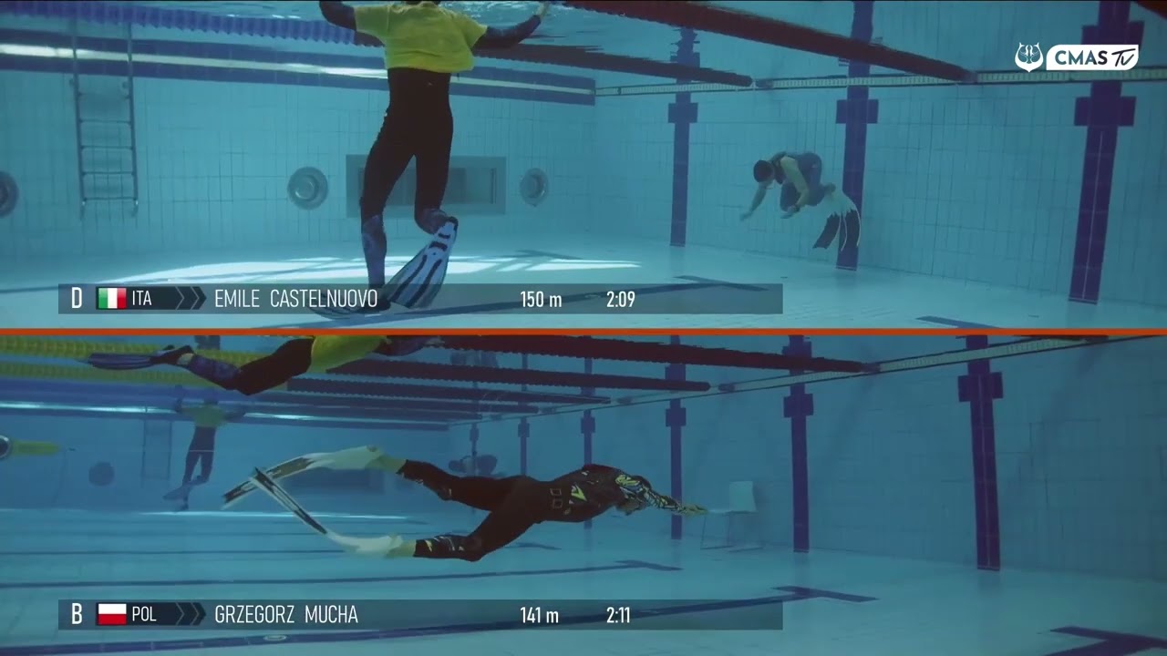 Grzegorz Mucha  World Record Masters M1 of DYNB 226,5 m 2024 CMAS 4th World Championship Freediving