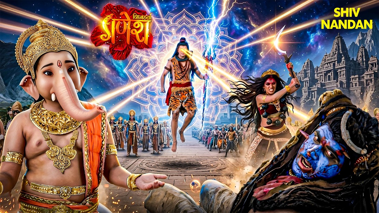 माता भद्र काली से अपने भक्त की रक्षा करने प्रकट हुए महादेव | Vighnaharta Shri Ganesha | #shivshakti