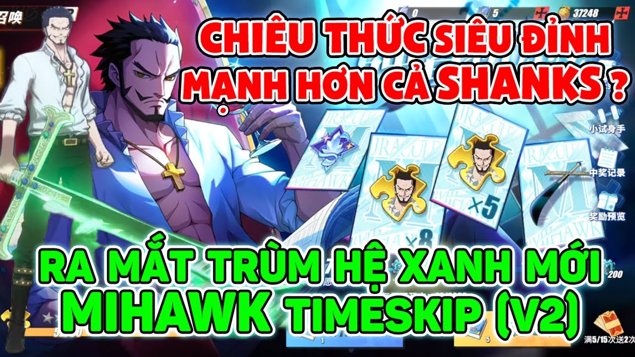 Chính Thức Ra Mắt MIHAWK TIMESKIP (v2)Tướng Mới PVE và PVP Mạnh Nhất Game - One Piece Fighting Path
