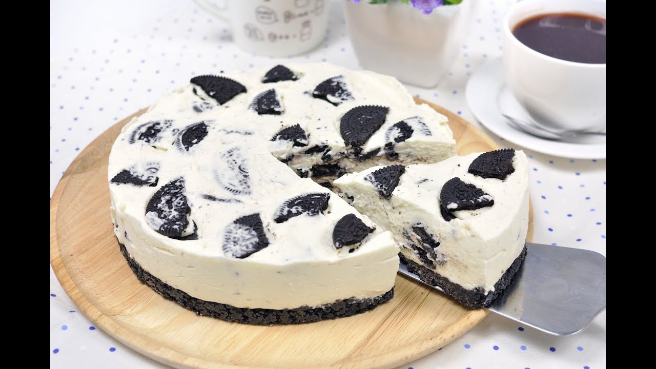 โอรีโอชีสเค้กแบบไม่อบ | Oreo Cheese Cake No Bake
