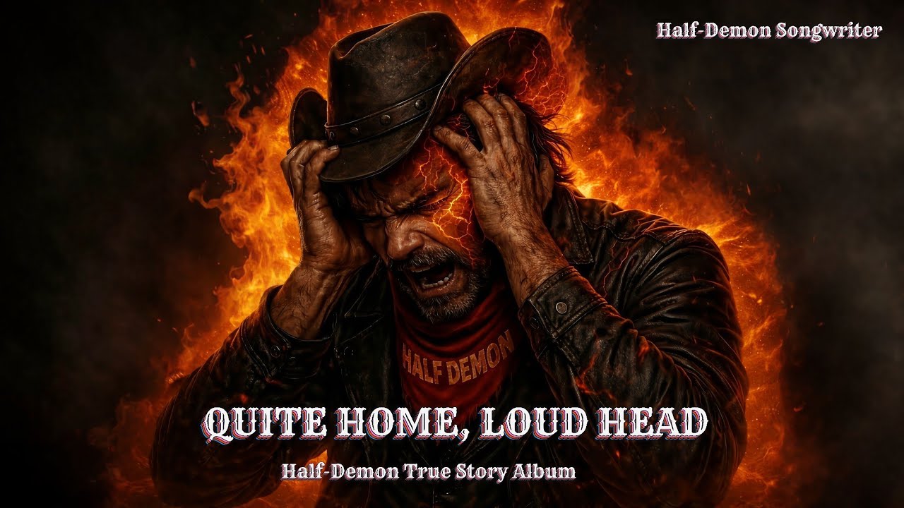Half-Demon Songwriter - Quiet House, Loud Head|  DARK Country Fusion  #DarkCountry #mentalhealth 