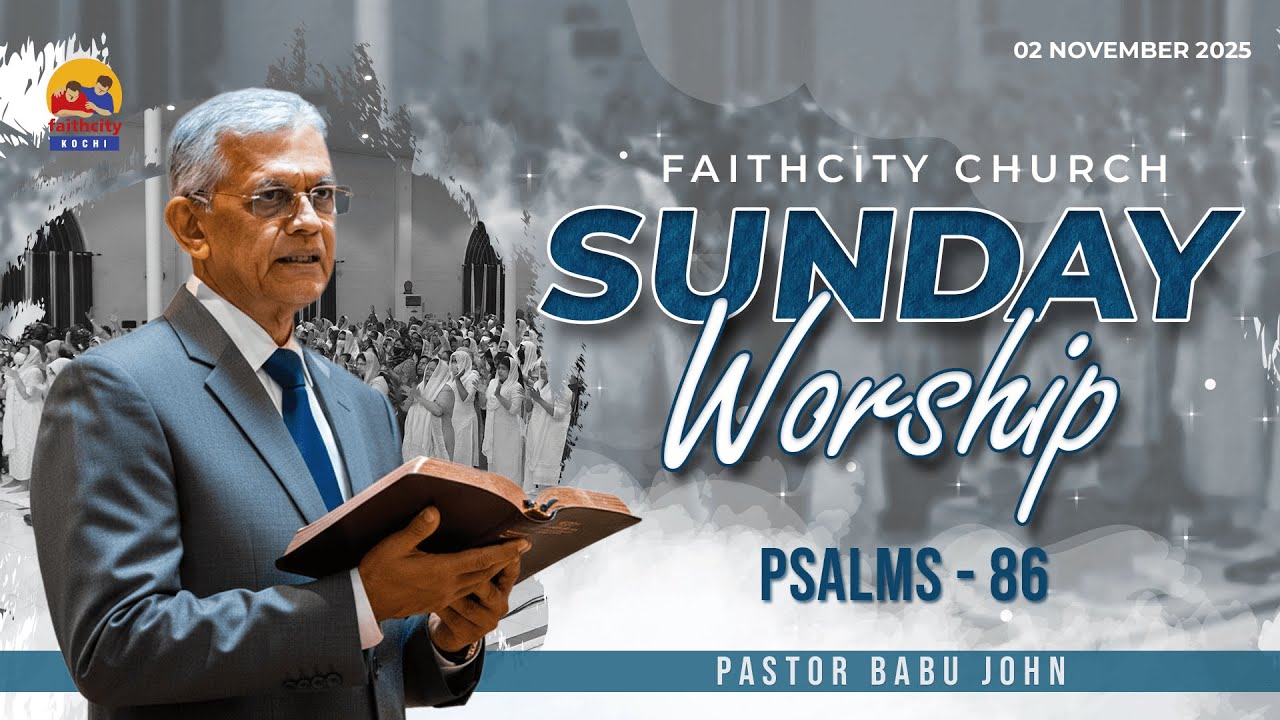 Faithcity Church - Sunday Malayalam Service  |  Pastor Babu John | Psalms 86 | 02 November 2025