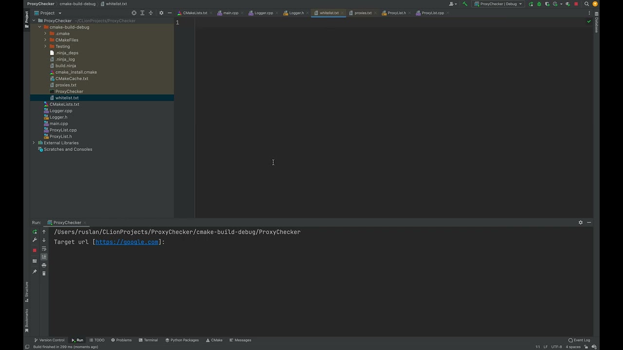 C++ Proxy Validator