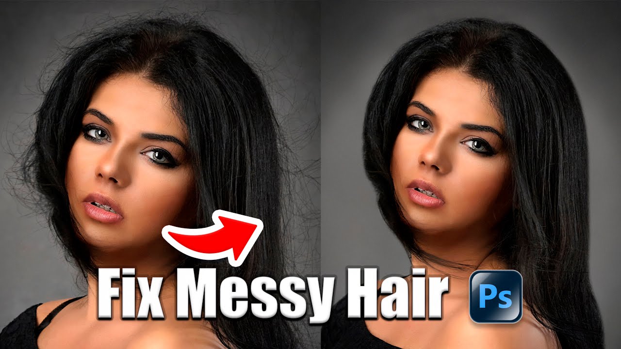 Remove Flyaway Hair Quickly | Photoshop Tutorial
