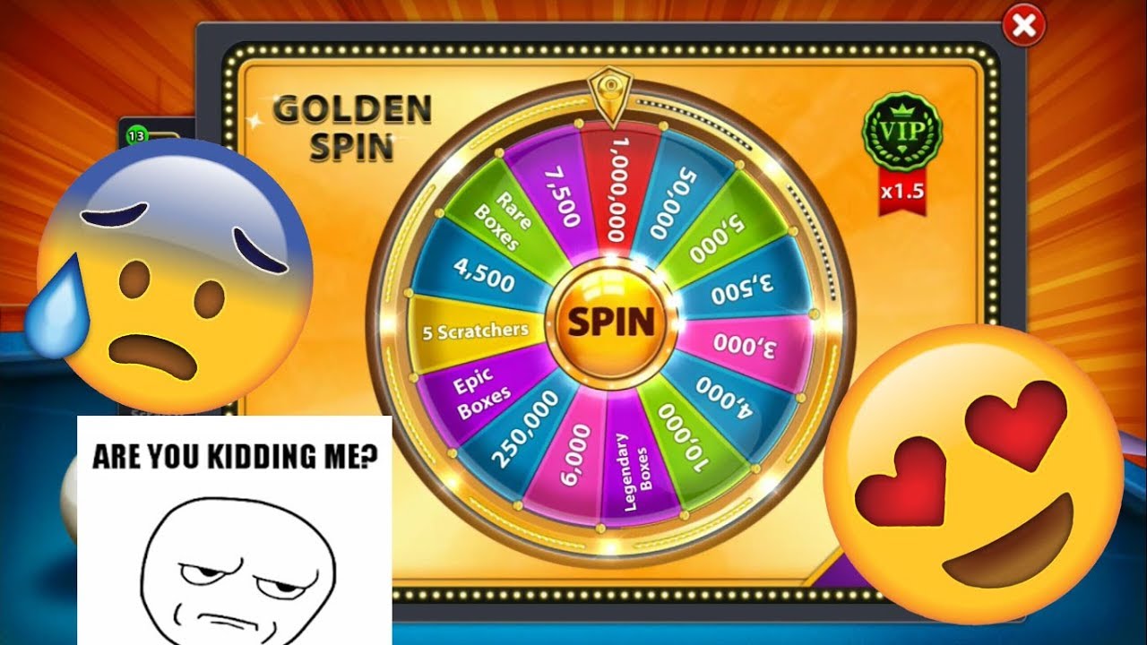 8 Ball Pool 10 Golden Spins See What I Got [No Hack/Cheat]