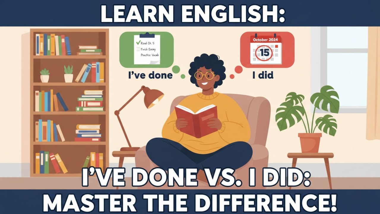 Master 'I've done' vs. 'I did': Present Perfect & Past Simple for B1 English Learners