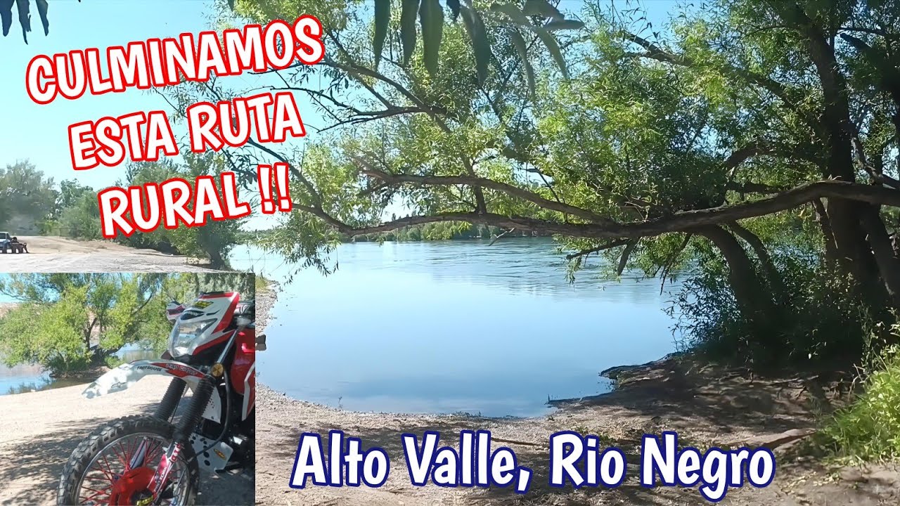 3 Parte!! Ruta RURAL, PASEO en MOTO - RIO NEGRO Alto valle -  NATURALEZA descubrimos un rincón 🏍
