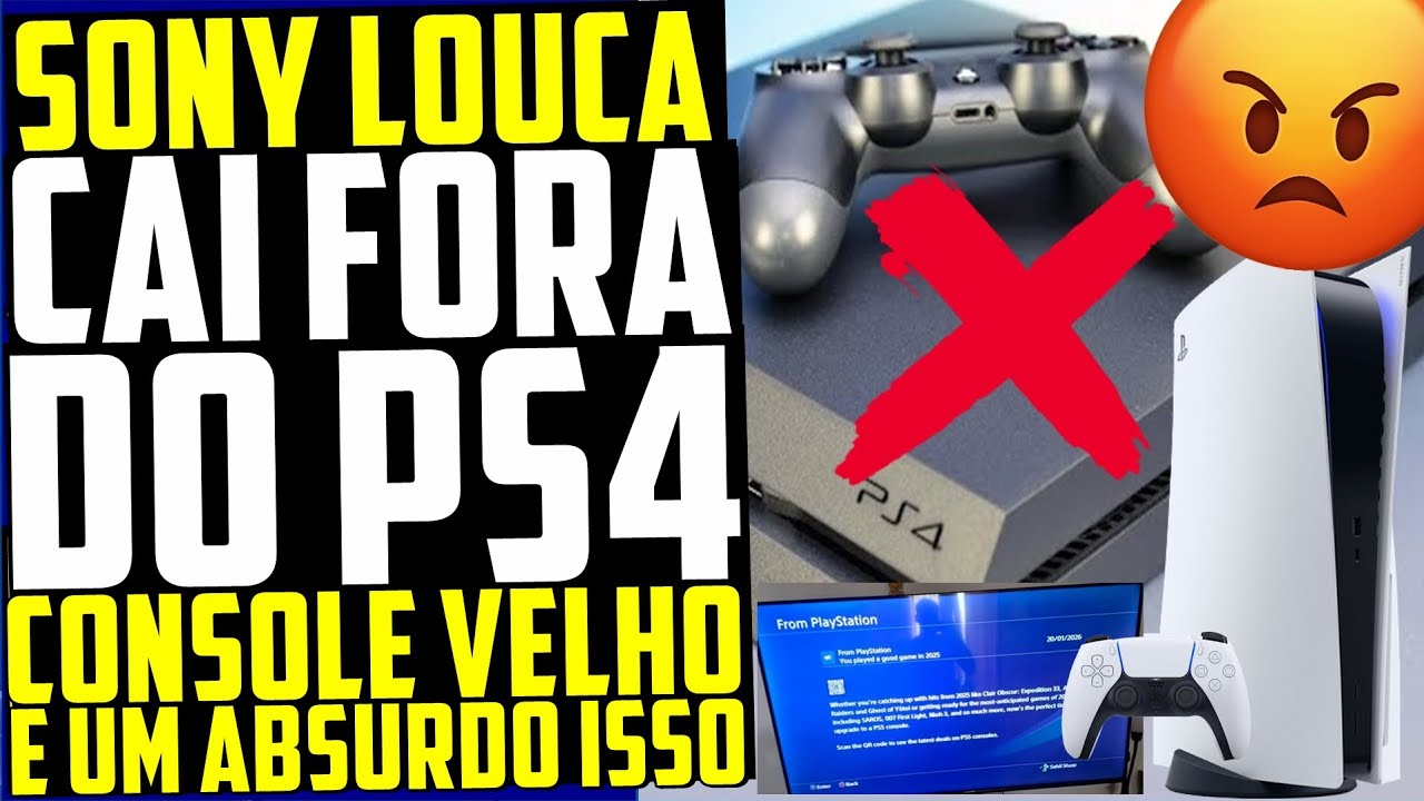 ABSURDO! Sony manda DONOS do PS4 CAIR FORA e Comprar Um PS5 AGORA!