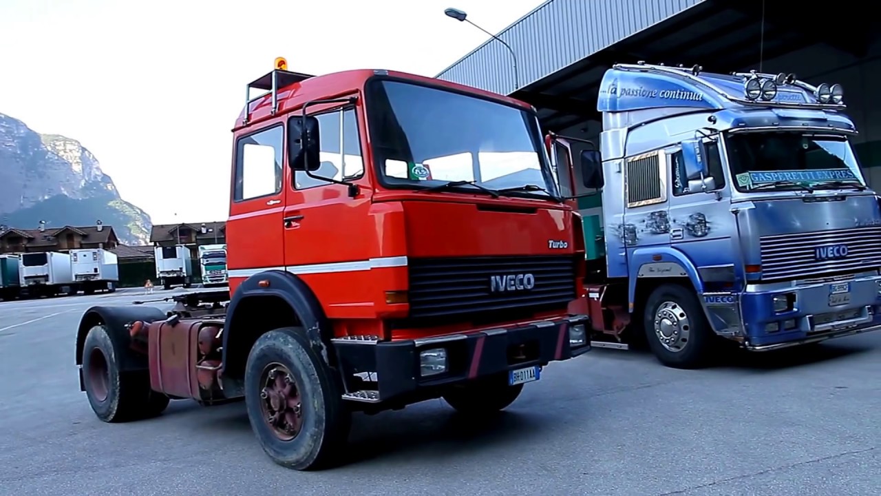 I fratelli Gasperetti si portano a casa loro in Val di Non un IVECO 190 f 35 del 1979
