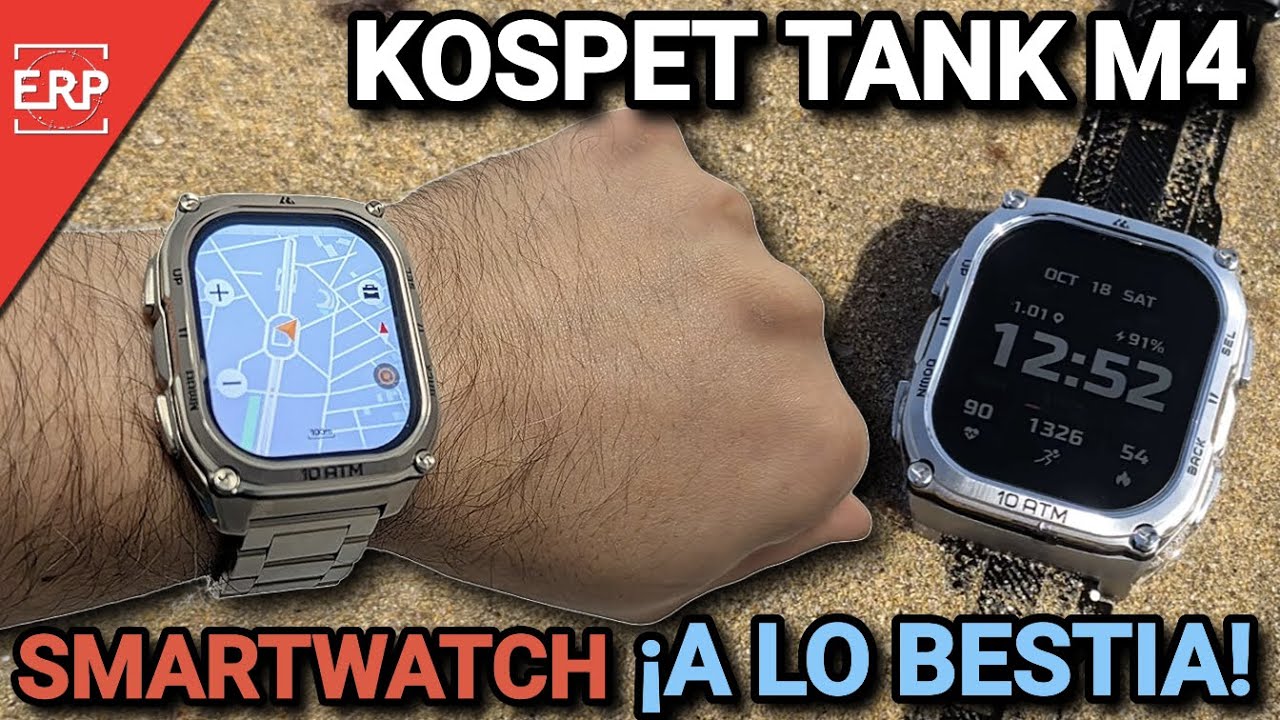 Nuevo KOSPET TANK M4 / EL SMARTWATCH MÁS RESISTENTE DEL MERCADO / REVIEW EN ESPAÑOL