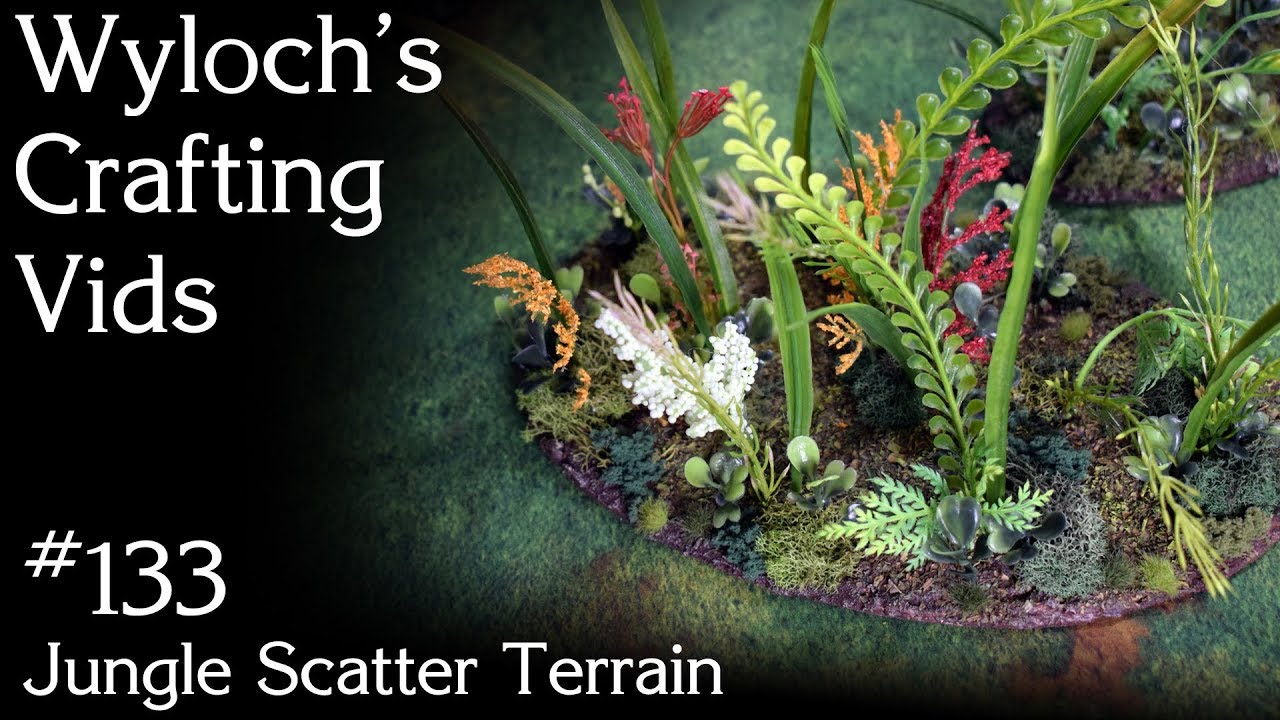 How to Make Jungle Scatter Terrain for Warhammer 40k, Dungeons and Dragons