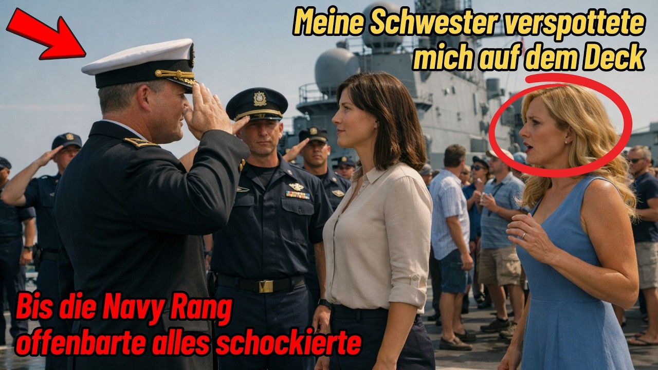Meine Schwester verspottete mich auf dem Deck – bis die Navy Rang offenbarte alles schockierte