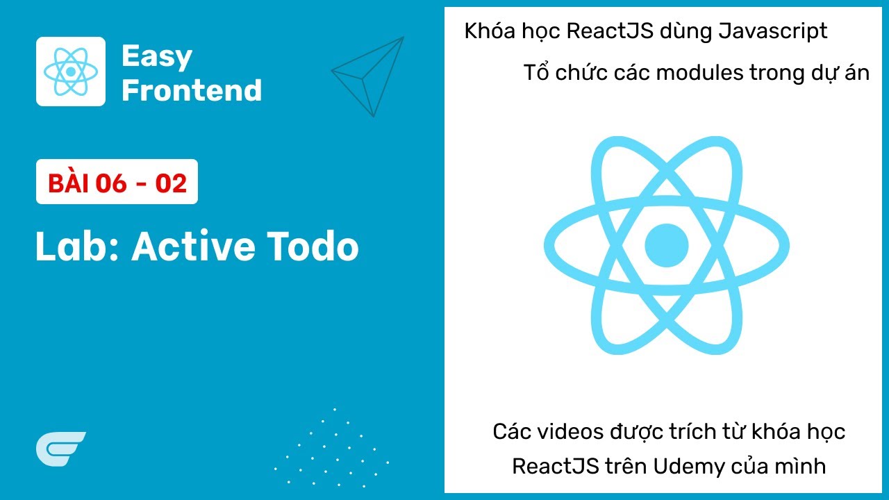 ReactJS: 06-02 Active Todo