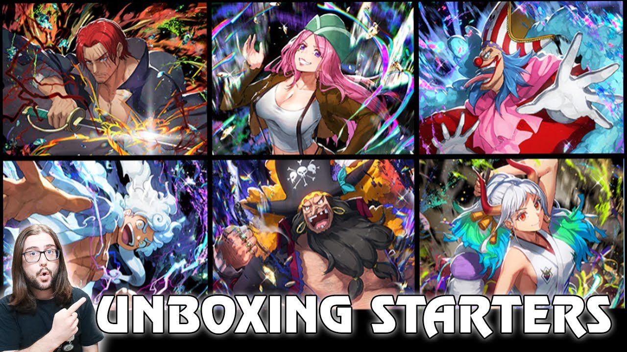 UNBOXING DE LOS NUEVOS STARTERS DECKS DE ONE PIECE CARD GAME 😍 #onepiece #onepiececardgame