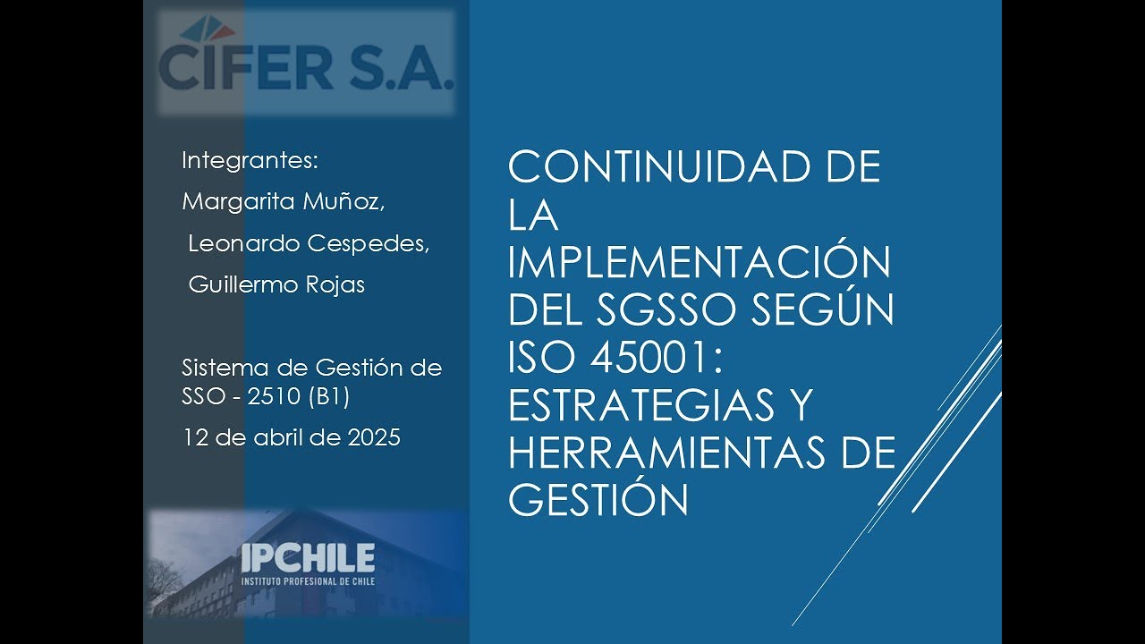 Implementaci&oacute;n Estrat&eacute;gica del SGSSO: Priorizaci&oacute;n, An&aacute;lisis y Herramientas Clave (Eva N&deg;2 IPChile)