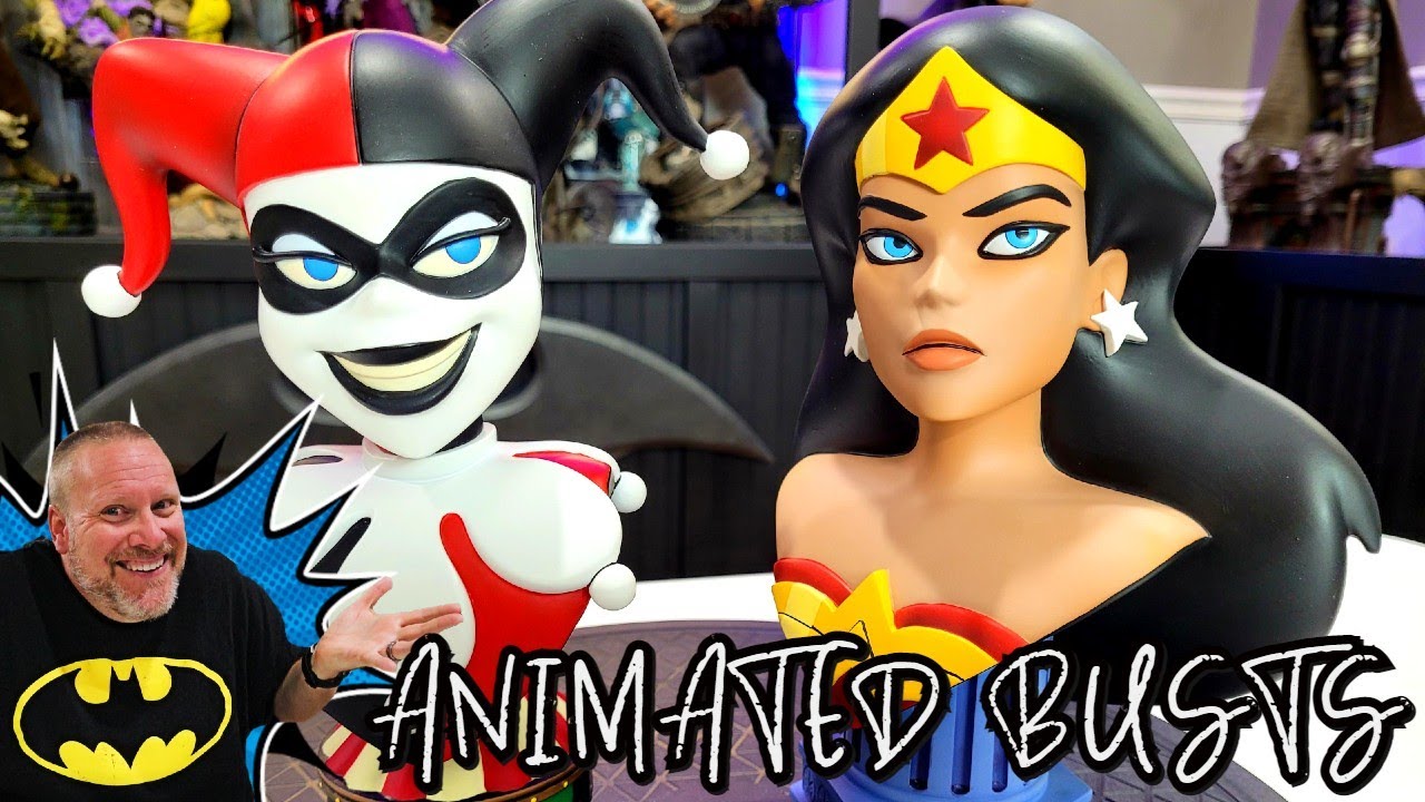 HARLEY QUINN & WONDER WOMAN Animated Series 1/2 Scale Bust Review | Legends in 3D