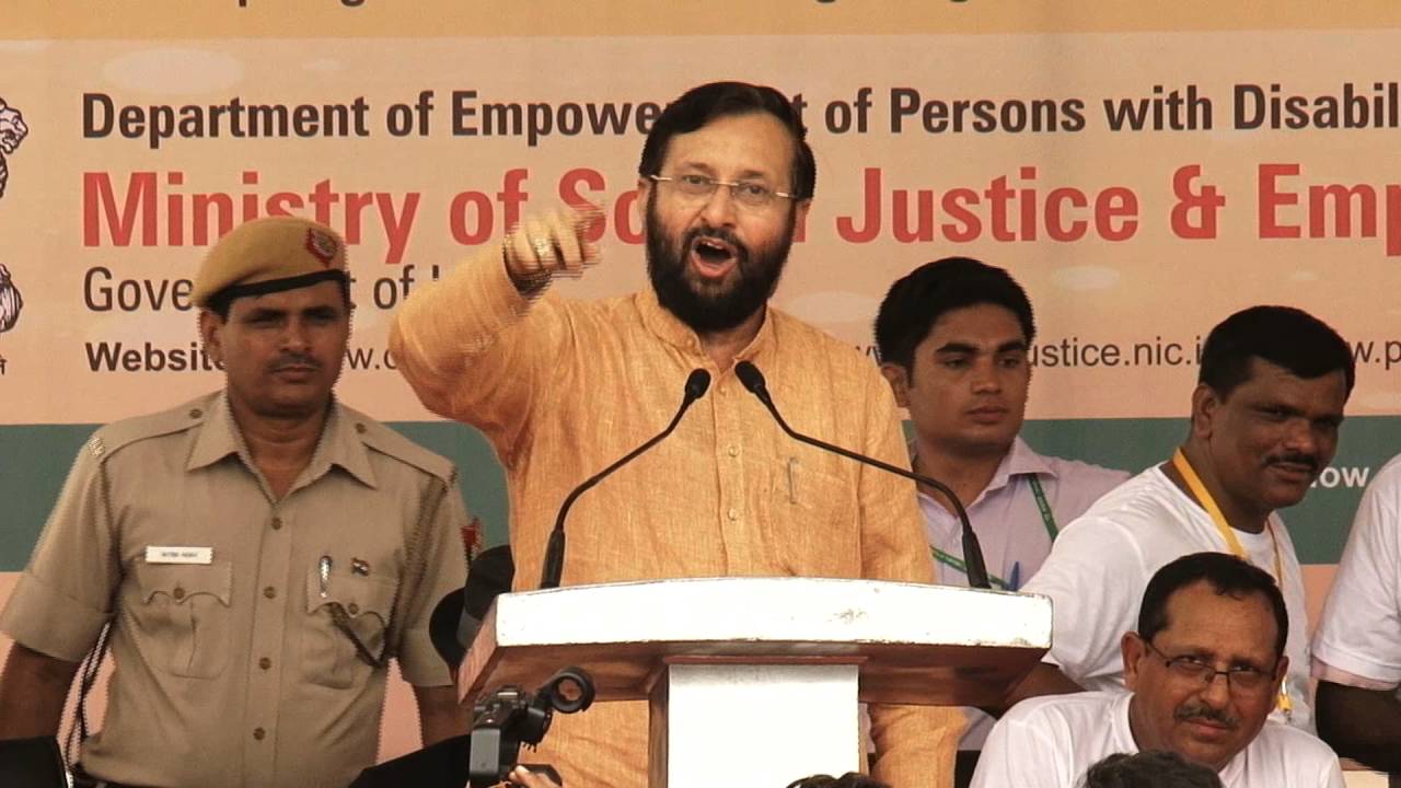 HRD Min Shri Prakash Javadekar along with Cabinet colleagues flag off Right for Accessibility Rally