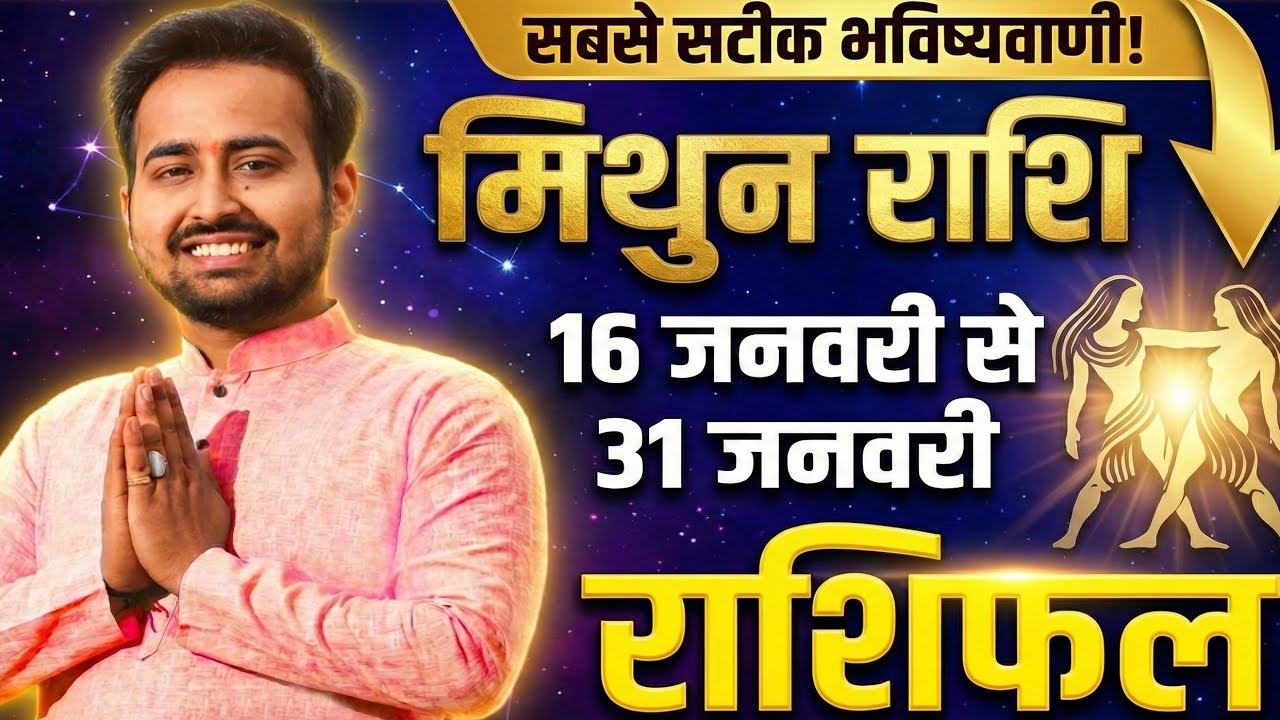 मिथुन राशि (16-31 Jan 2026): अचानक धन लाभ और बड़ा बदलाव! 🚀 | Gemini Horoscope 2026