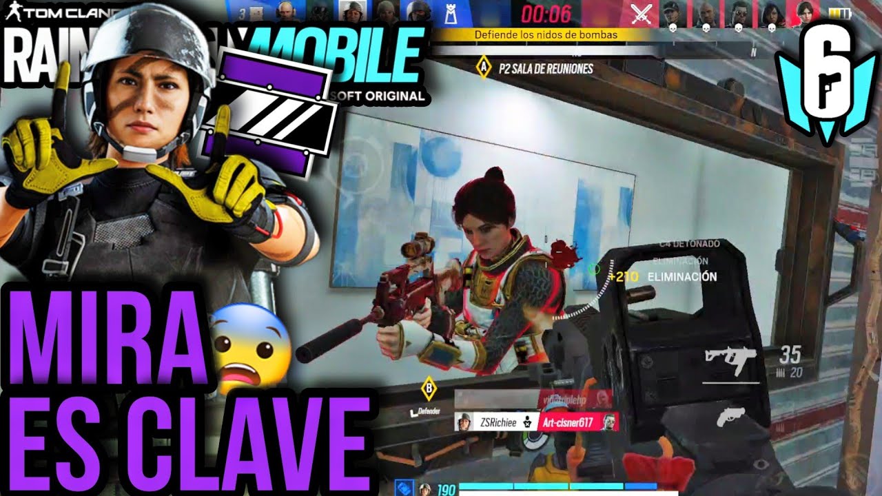 CUBRIENDO PASILLOS con MIRA en CUMBRE 😧😨 Rainbow Six Mobile R6M 