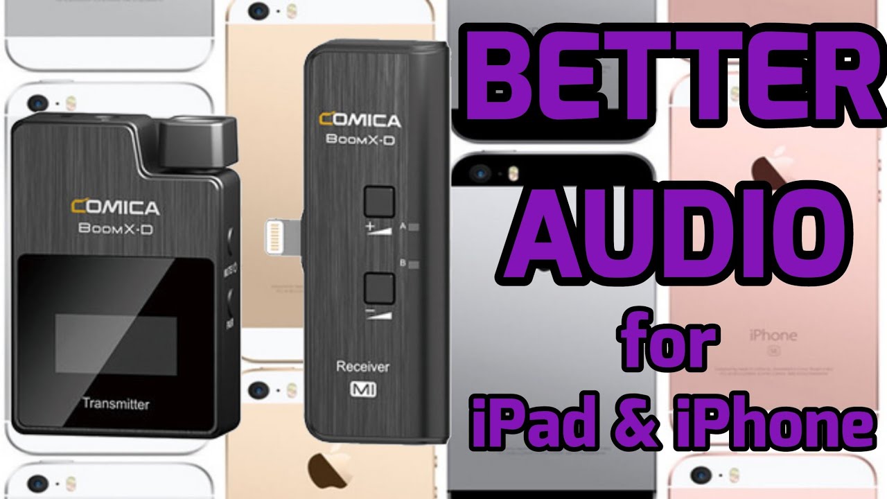 COMICA BOOMX-DMI1 Mini Wireless Lav Mic Transmitter for iPad and iPhone Devices - Solid Audio