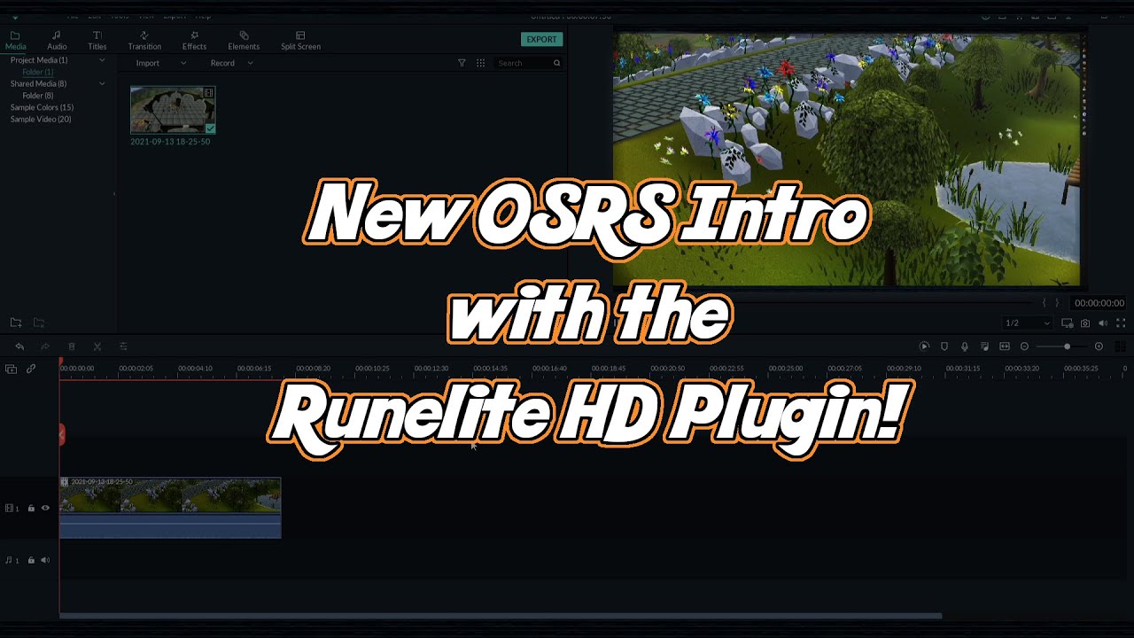 New OSRS Intro with Runelite HD Plugin!