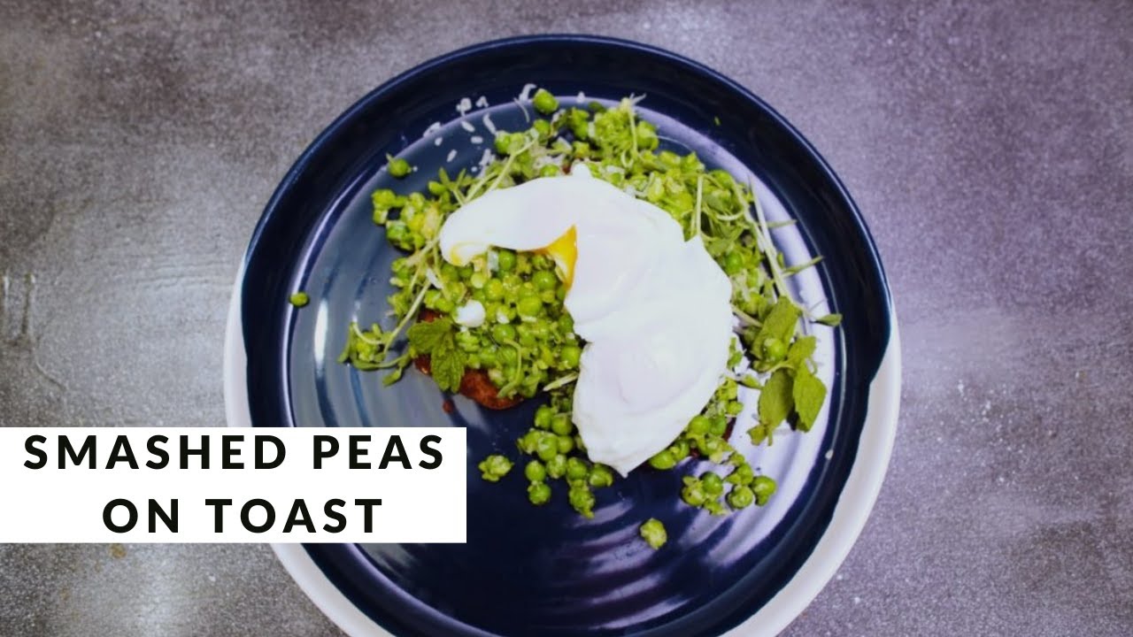 Smashed Peas on Toast by Elena Duggan