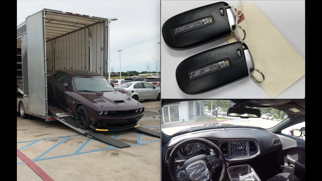 День доставки моего HellRaisin 2020 Dodge Challenger R/T Scat Pack 1320