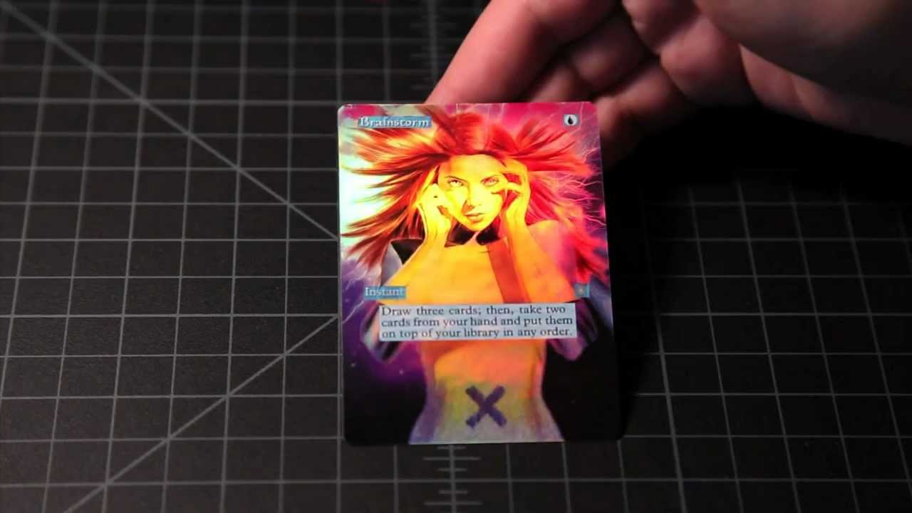 MTG FOIL ALTERED ART BRAINSTORM  ♕ SPELLSCOOP.COM ♕