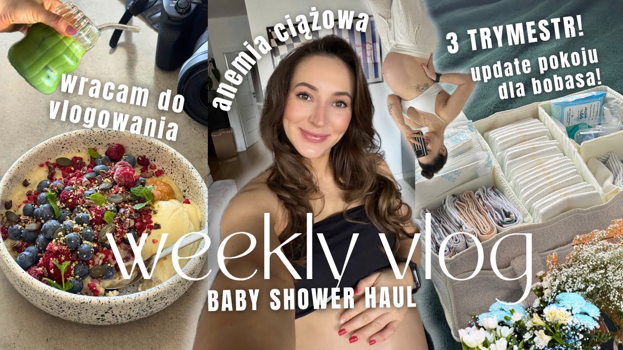 UPDATE 3-Trymestr 🌸 Anemia i brak siły 🤯 Jak planuje Baby Shower? 👶🏼 Low-budget dekoracje do pokoju🫶
