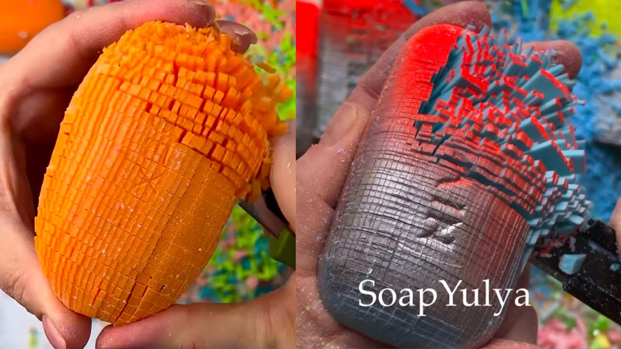 BEST Satisfying SOAP CUBE CUTTING MOMENT COMPILATION!!