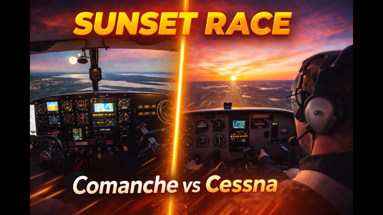 Comanche vs Cessna: Racing the Sunset from Louisiana to Florida