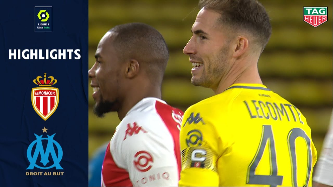 AS MONACO - OLYMPIQUE DE MARSEILLE (3 - 1) - Highlights - (ASM - OM) / 2020-2021