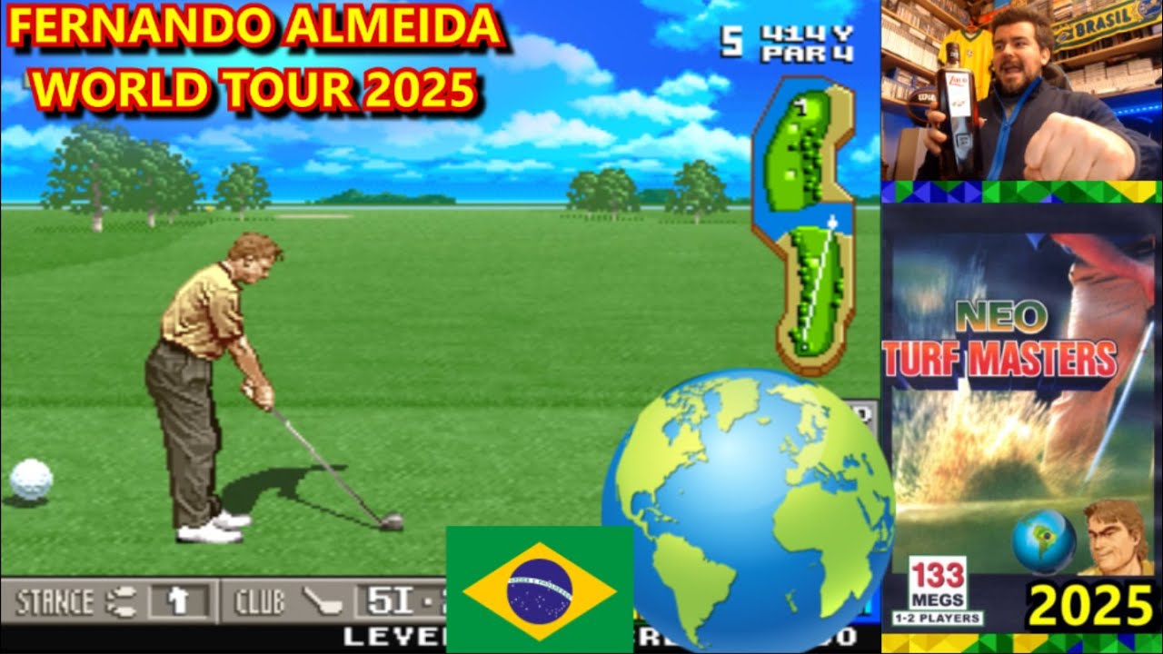 FERNANDO ALMEIDA WORLD TOUR 2025 ⛳ Neo Turf Masters (NEOGEO) - Gameplay en Español