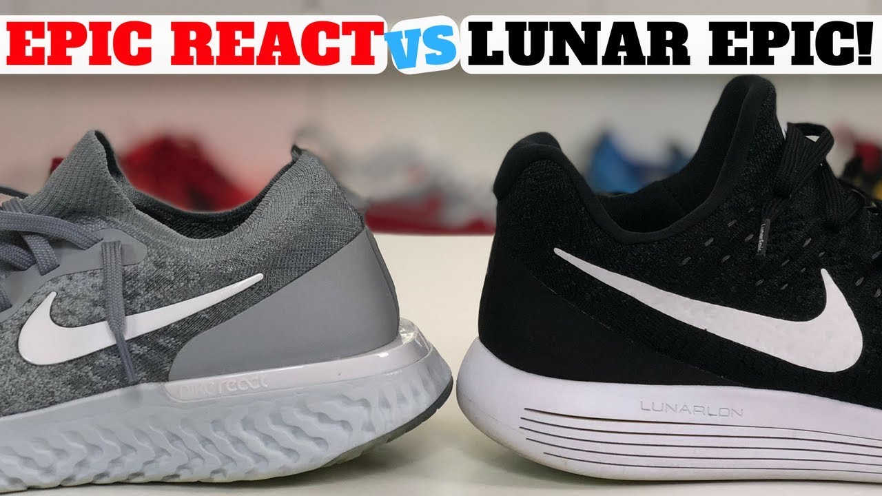 WHICH IS BETTER? Nike EPIC REACT Flyknit vs LUNAR EPIC Flyknit 2 Low!