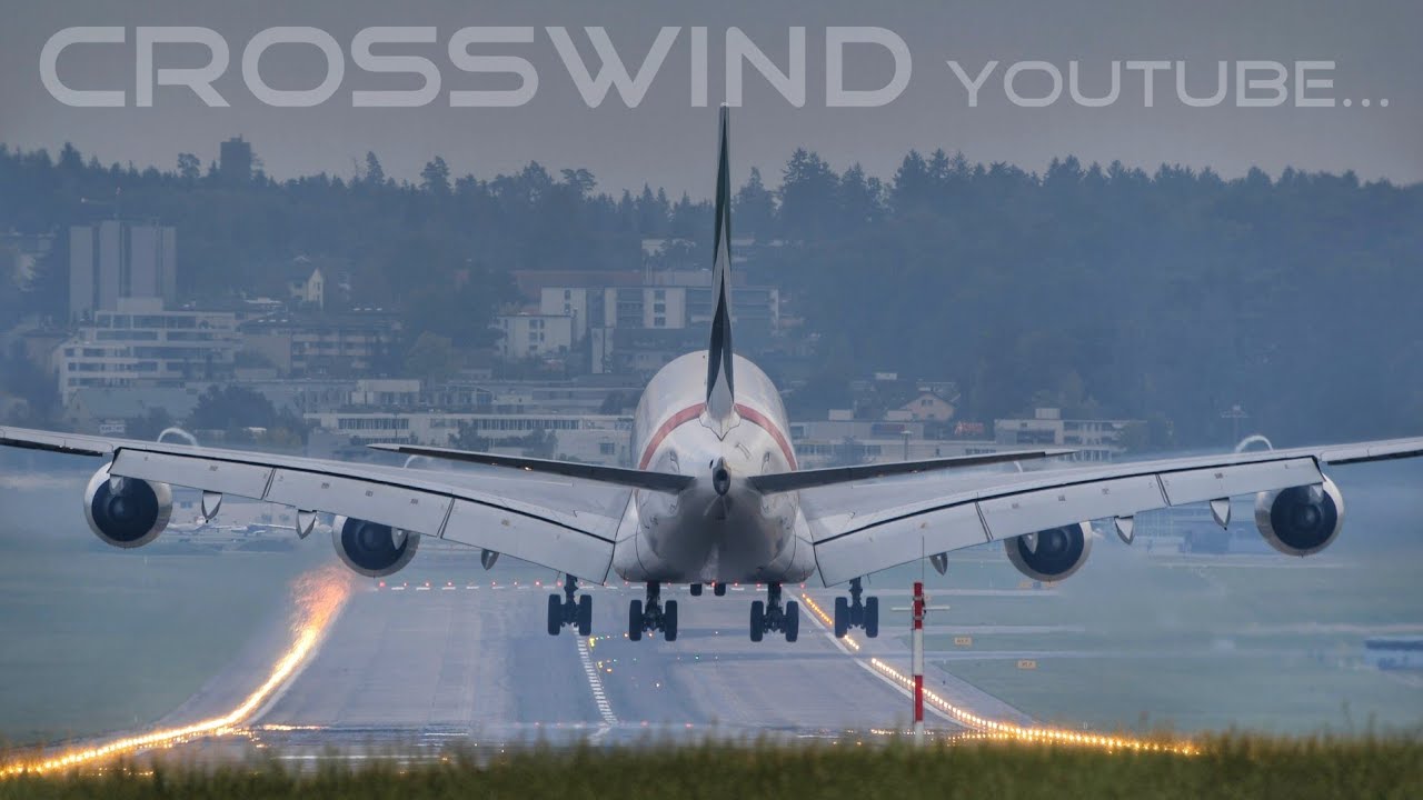 Wake Turbulences Sound | Touch-Down on RWY14 | Zurich Airport 19.10.2023 