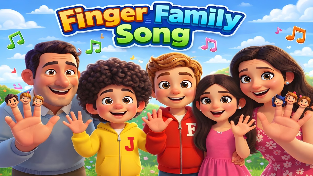 Finger Family Song | Funny Nursery Rhymes & Kids Song