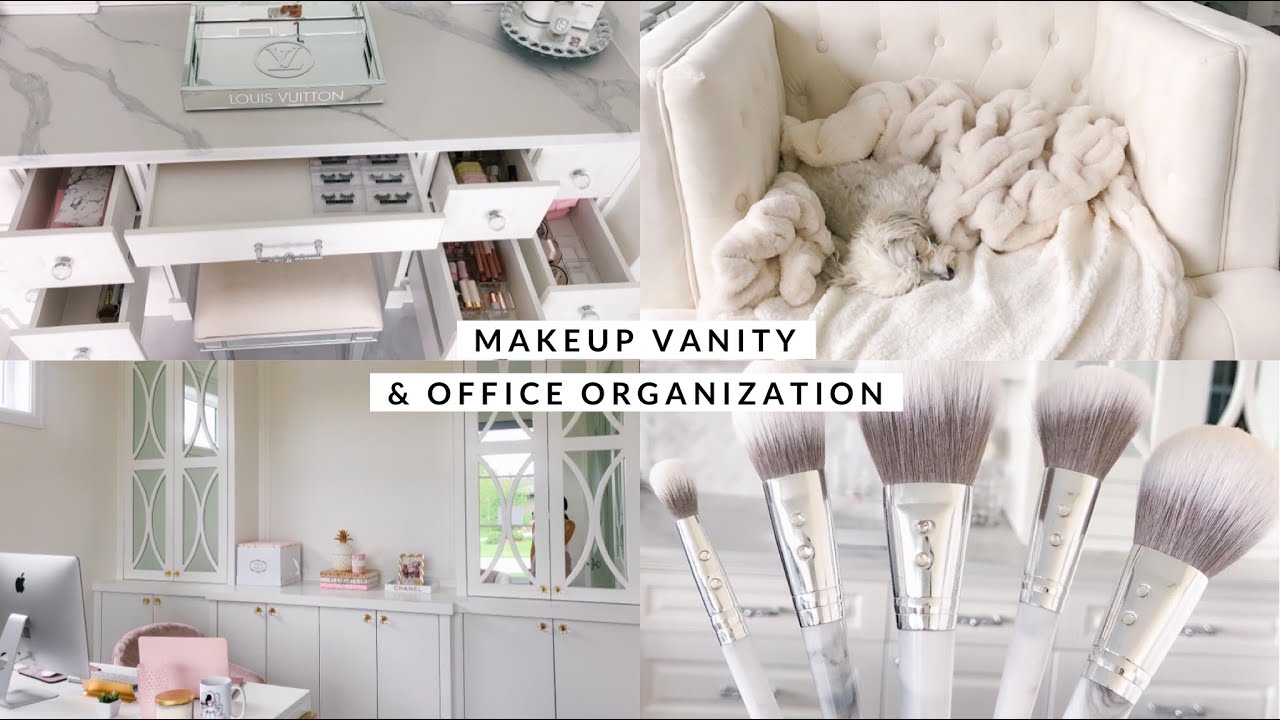 MAKEUP VANITY & OFFICE ORGANIZATION!! VLOG🏔🏠