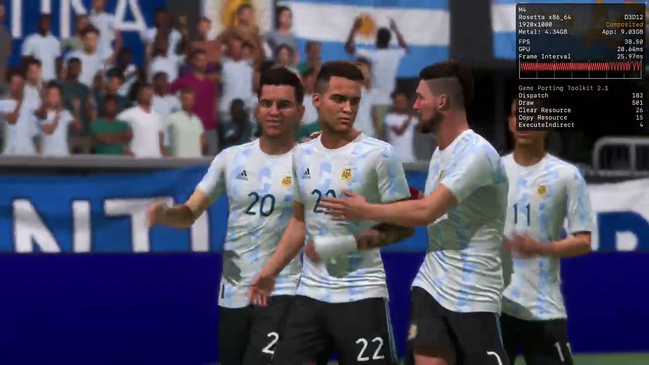 FIFA 22 M4 Mac Mini - Argentina VS France | Ultra Graphic FHD