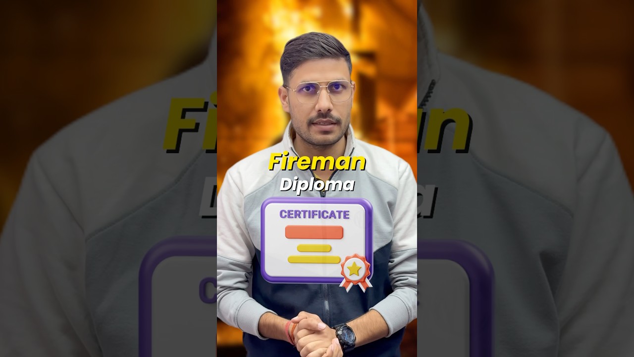 Fireman 👨&zwj;🚒 Diploma For All Govt Jobs | Fireman Certificate Kaise Banwaye | #fireman #fire #jobs