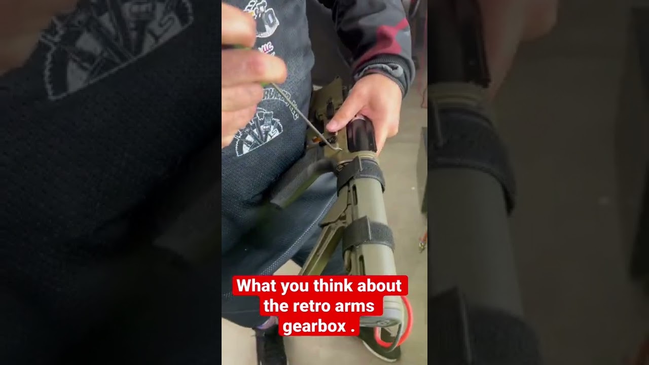 Airsoft retro arms gearbox & Apache internals.. #battalionairsoftarena #speedqb #airsoft
