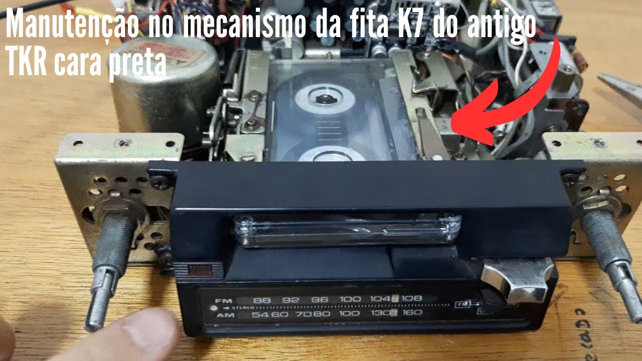 Manutenção mecanismo da fita K7 do TKR cara preta